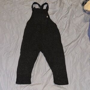 Cashmere Zara Charcoal Knit Overalls